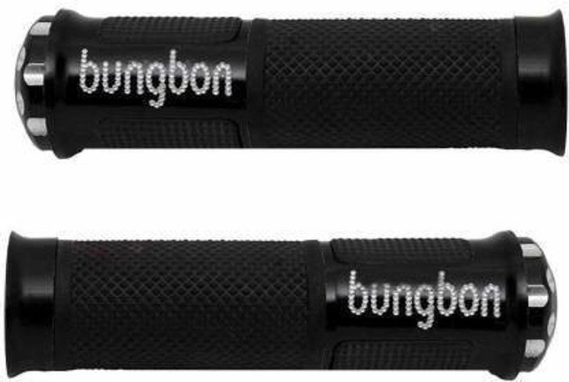 Jetnix Black Designer Universal Anti Slip Grip Covers for All Bikes and Motorcycles Handle Bar Grip For Universal For Bike Universal For Bike  (Pack of 2)