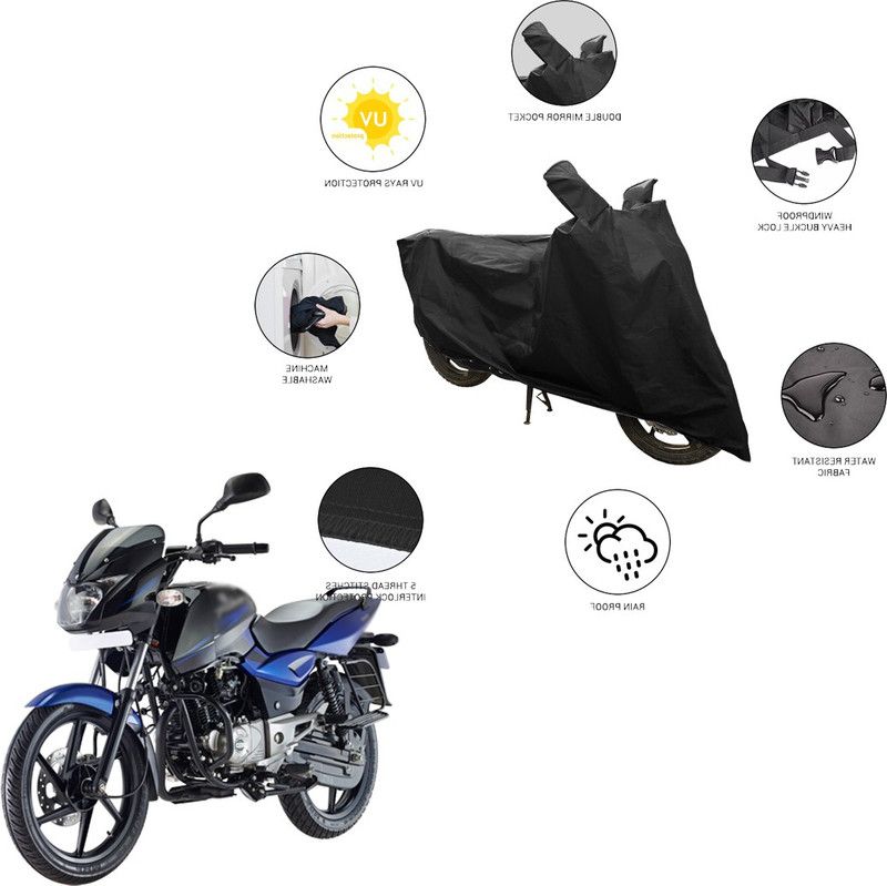 SS FOR YOUR SMART NEEDS Two Wheeler Cover for Bajaj  (Pulsar 150, Black)