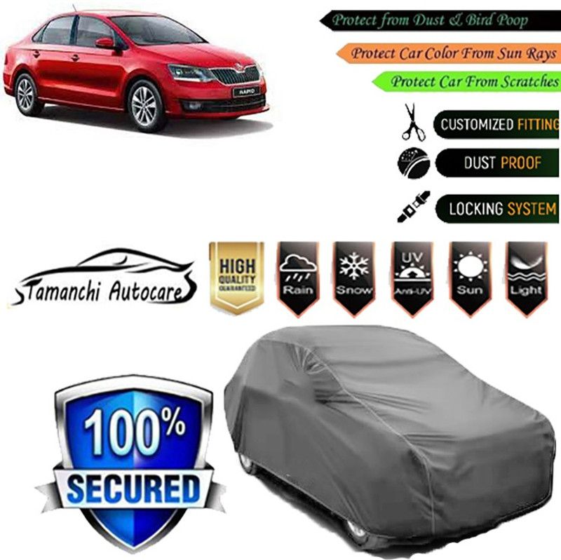 Tamanchi Autocare Car Cover For Skoda Rapid  (Grey)