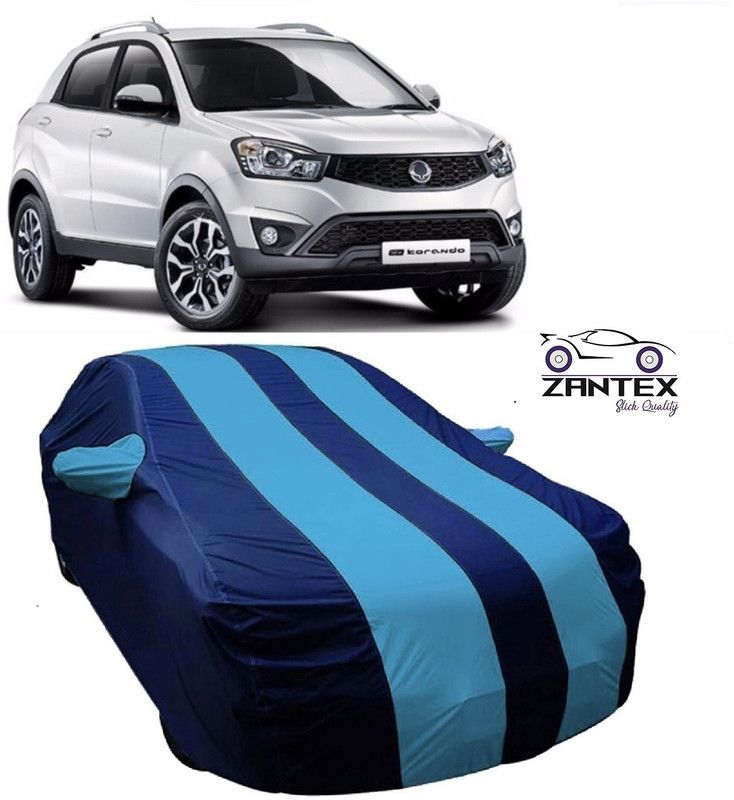 ZANTEX Car Cover For SsangYong Korando (With Mirror Pockets)  (Blue)