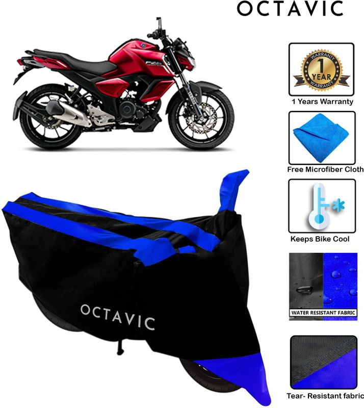 octavic Waterproof Two Wheeler Cover for Yamaha  (FZ-S, Blue)