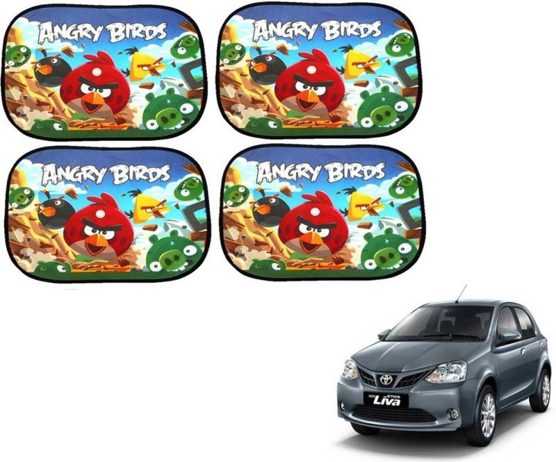 MOCKHE Side Window Sun Shade For Toyota Etios Liva  (Multicolor)