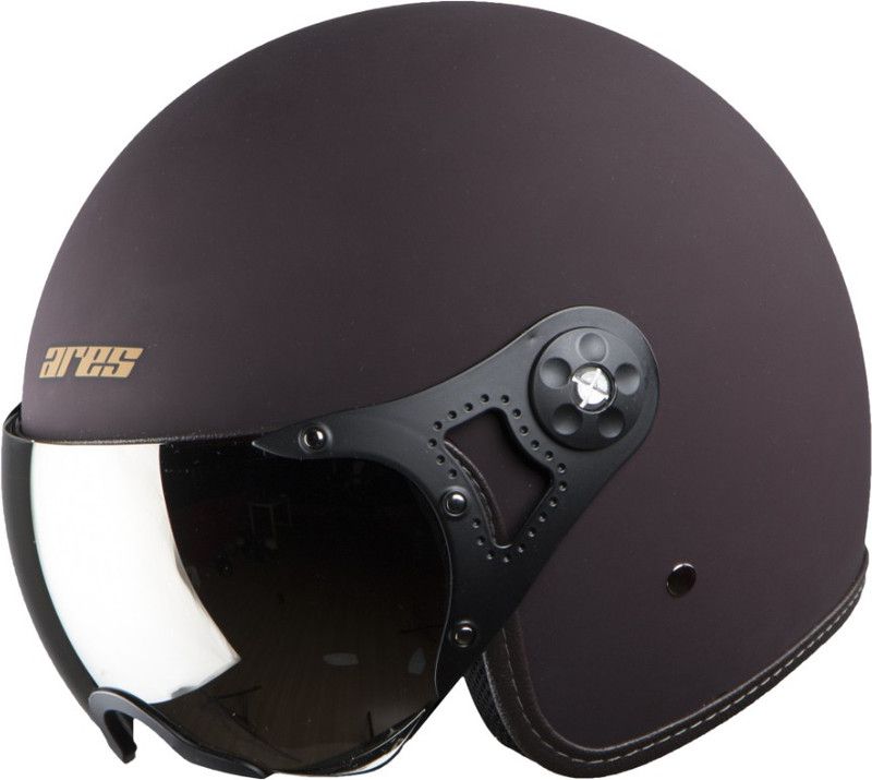 Steelbird Ares A-5 Aviator RB1 Motorbike Helmet  (Royal Brown)
