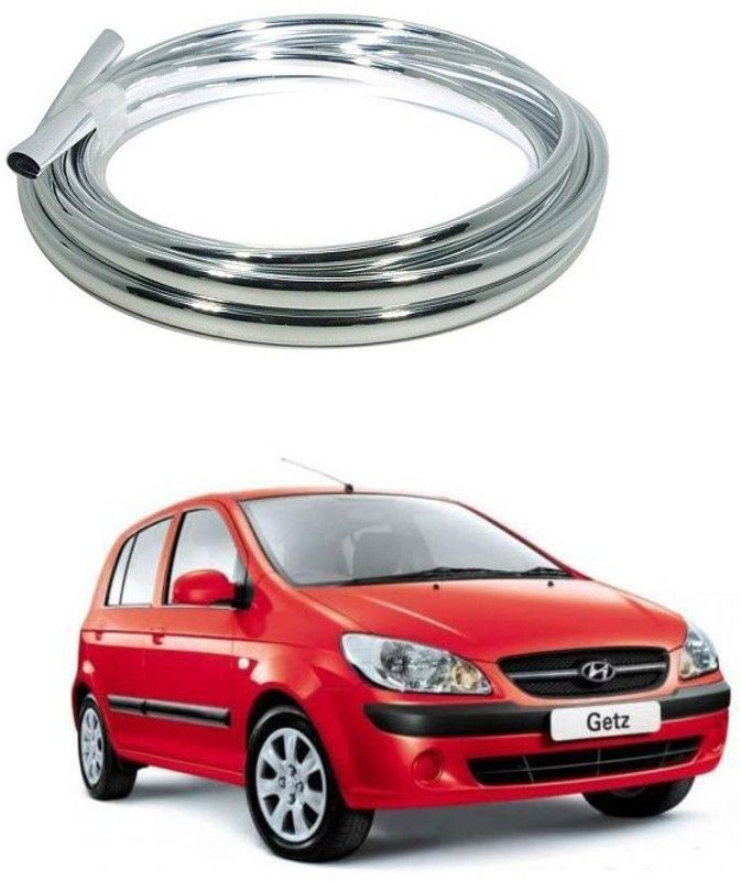 PRTEK Car and Bike Edge Guard Protector for Door and EdgesChrome Silver) 0072 Car Beading Roll For Bumper, Window, Grill and Garnish Cover  (5 m)