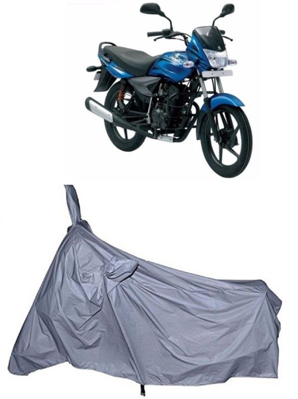 ABORDABLE Two Wheeler Cover for Bajaj  (Platina 100 DTS-i, Silver)