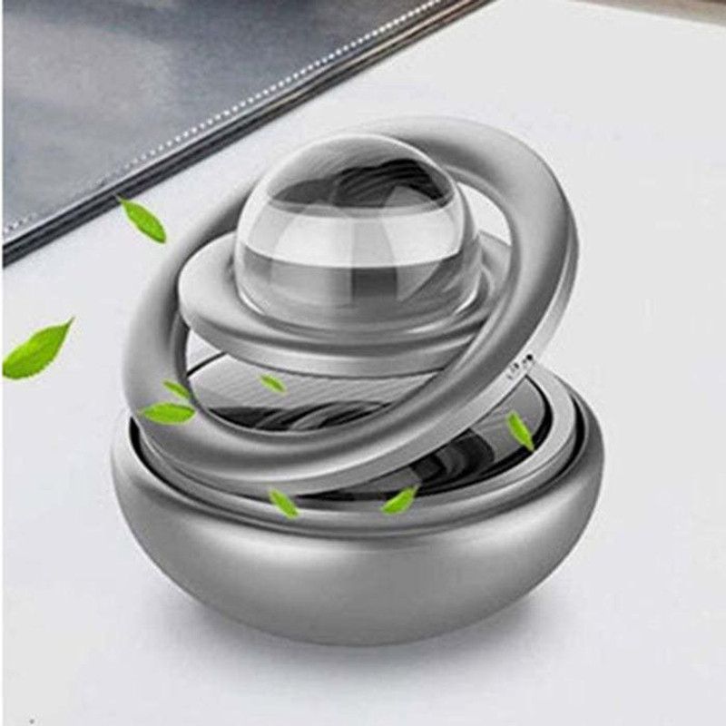 Tradzone Car Dashboard Solar Air Freshener Double Ring Perfume Aroma Diffuser 360 Degree Car Air Vent Trim  (Pack of 1)