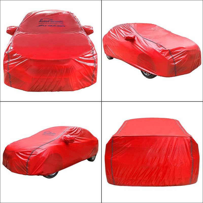 AutoFurnish Car Cover For Fiat Linea (With Mirror Pockets)  (Red)