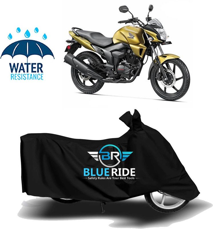 BLUERIDE Two Wheeler Cover for Honda  (Trigger, Black)