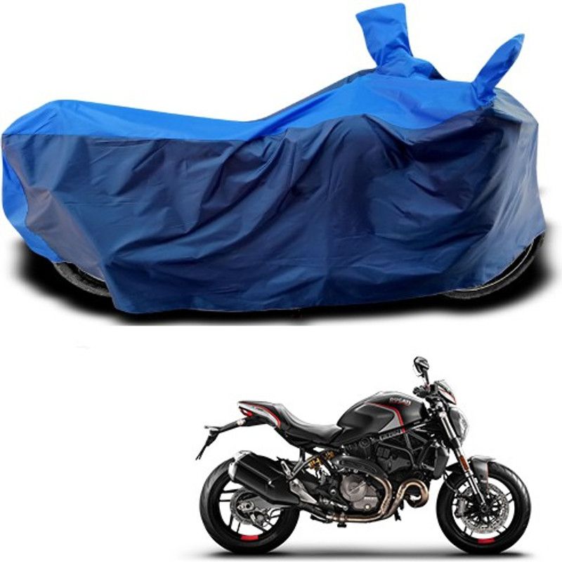 THE REAL ARV Waterproof Two Wheeler Cover for Ducati  (Monster 82, Blue)