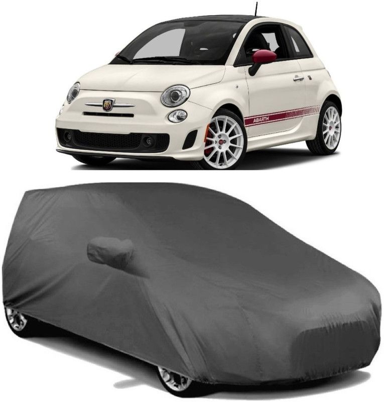 MoTRoX Car Cover For Fiat Abarth (With Mirror Pockets)  (Grey)