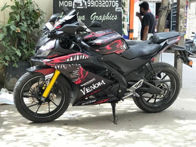 Vinyl Sticker & Decal for Bike  (Black)