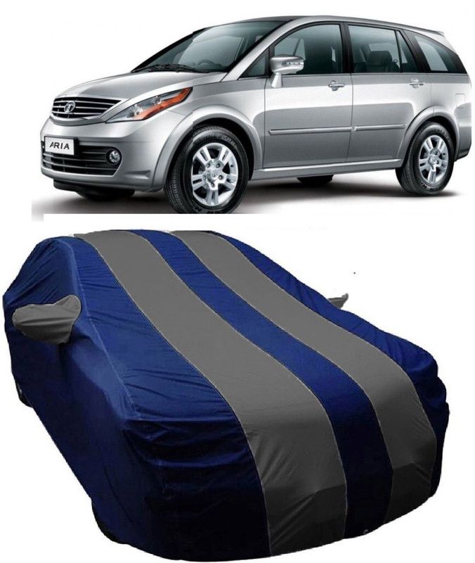 MoTRoX Car Cover For Tata Aria (With Mirror Pockets)  (Blue, Grey)