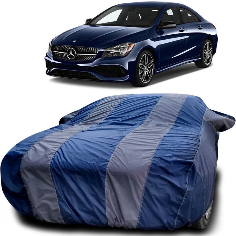 Ascension Car Cover For Mercedes Benz CLA (With Mirror Pockets)  (Blue, Grey)