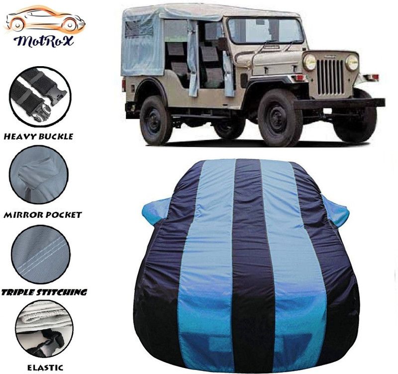 MoTRoX Car Cover For Mini Cooper Cooper S (With Mirror Pockets)  (Blue, Blue)