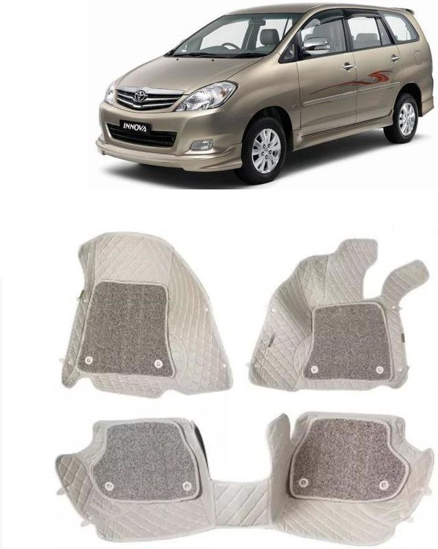arneja trading company Leatherite 7D Mat For Toyota Innova  (Beige)