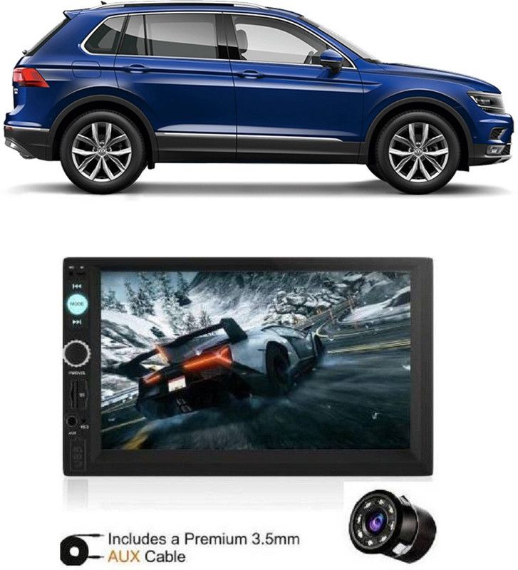 JBRIDERZ 7Inch HD DoubleDin TouchScreen with Rear View Camera Support With Camera B 616 Car Stereo  (Double Din)