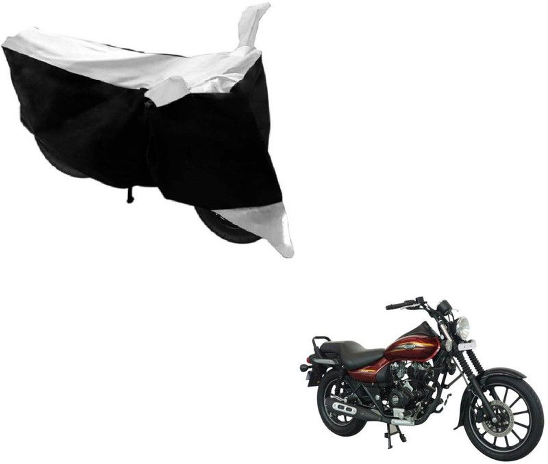 AUTYLE Two Wheeler Cover for Bajaj  (Avenger 150 Street, Black, White)
