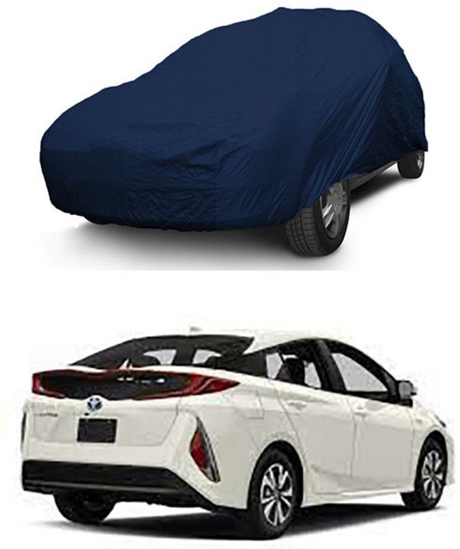 ENTIRELY ELITE Car Cover For Toyota Prius (With Mirror Pockets)  (Blue)