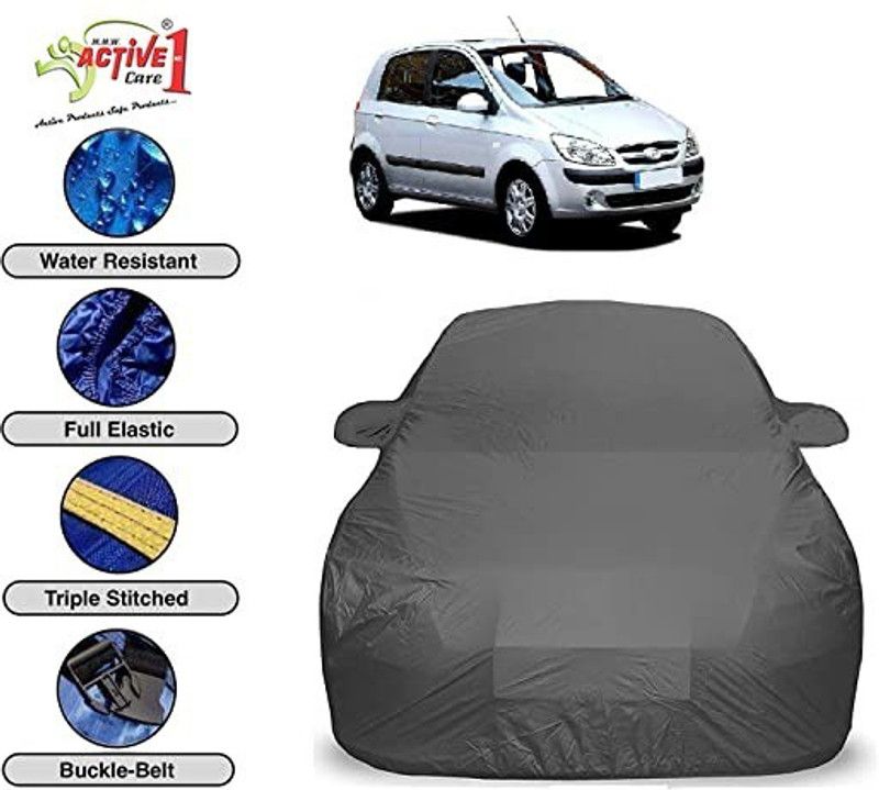 MMW ACTIVE NO. 1 Car Cover For Hyundai Getz (With Mirror Pockets)  (Grey)