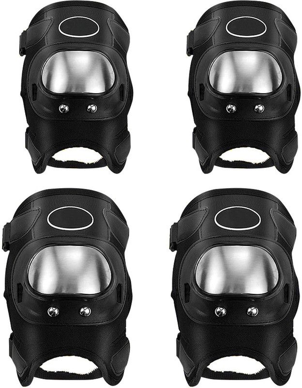 Atoray Elbow Guard, Knee Guard Free Black  (Pack of 4)
