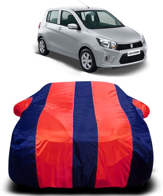 AUTOGARH Car Cover For Maruti Suzuki Celerio (With Mirror Pockets)  (Red, Blue)
