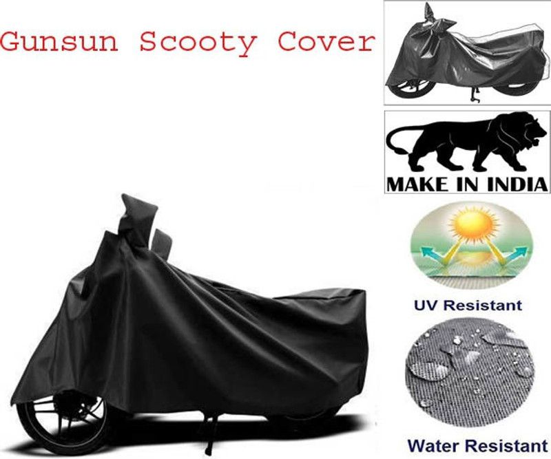 Gunsun Two Wheeler Cover for Triumph  (Scooty, Black)