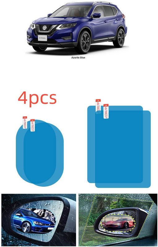 Etradezone Antifog Combo(B&S)_0502 Car Mirror Rain Blocker  (Blue)