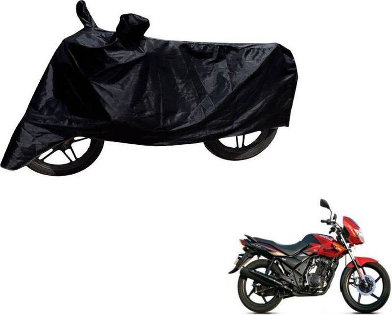 Bliss Two Wheeler Cover for TVS  (Flame DS 125, Black)