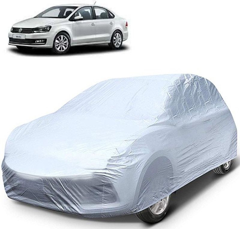 GoldRich Car Cover For Volkswagen Vento (Without Mirror Pockets)  (Silver, For 2005, 2006, 2007, 2008, 2009, 2010, 2011, 2012, 2013, 2014, 2015, 2016, 2017, 2018, 2019, NA Models)