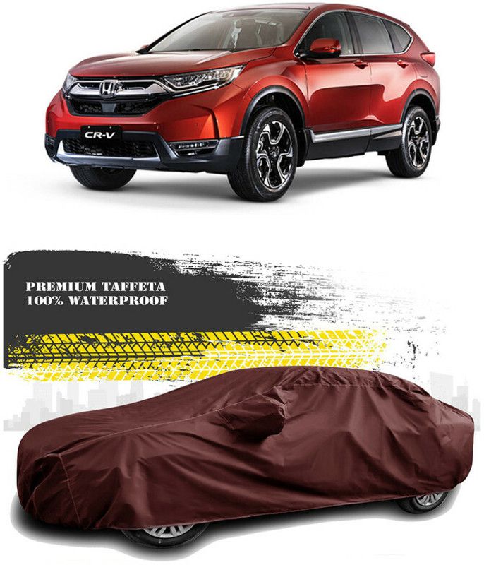 AutoTiger Car Cover For Honda CR-V (With Mirror Pockets)  (Maroon)
