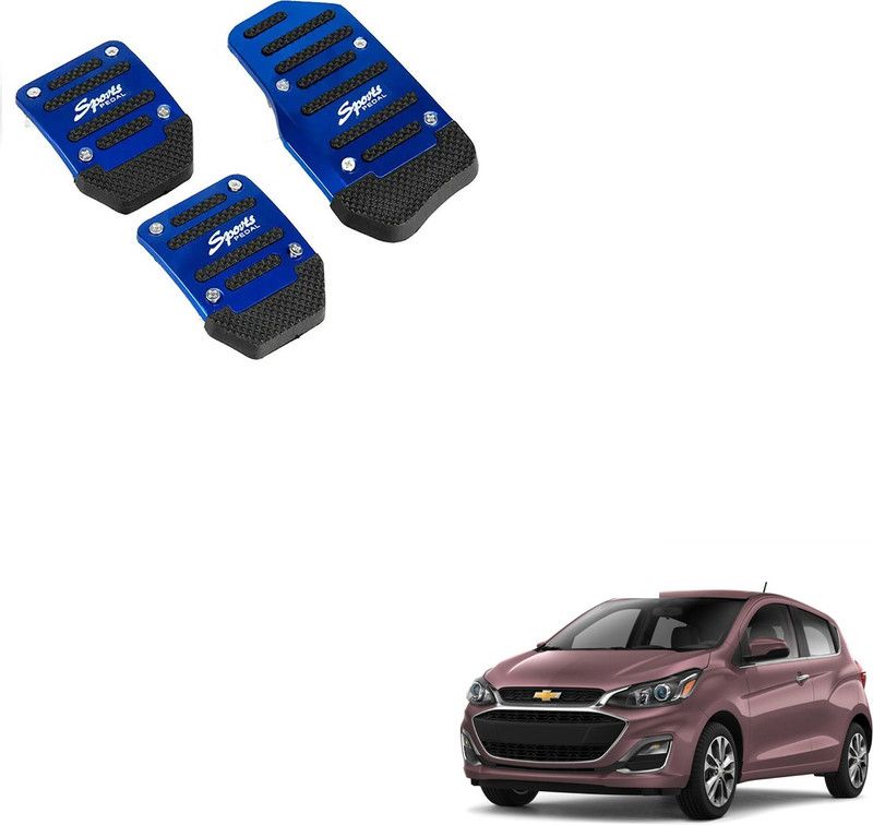 SEMAPHORE Car Non-Slip Manual Pedals Kit Sports Blue For Chevrolet Spark Car Pedal