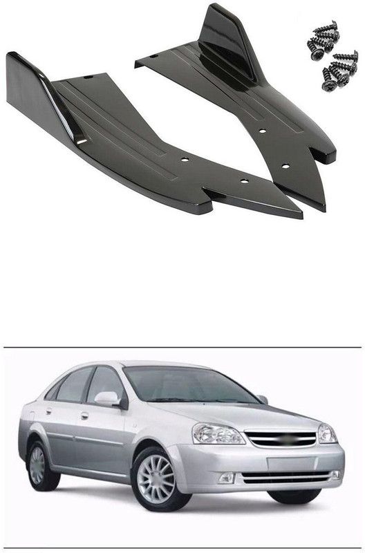 PROEDITION Plastic Car Bumper Guard  (Black, Pack of 2, Chevrolet, Universal For Car, Optra, Universal For Car)