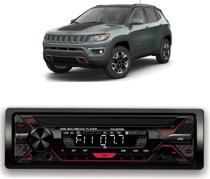 Purpleheart Car Stereo FX- A100U Car Stereo with Bluetooth, USB, SD Card , Aux P-224 Car Stereo  (Single Din)