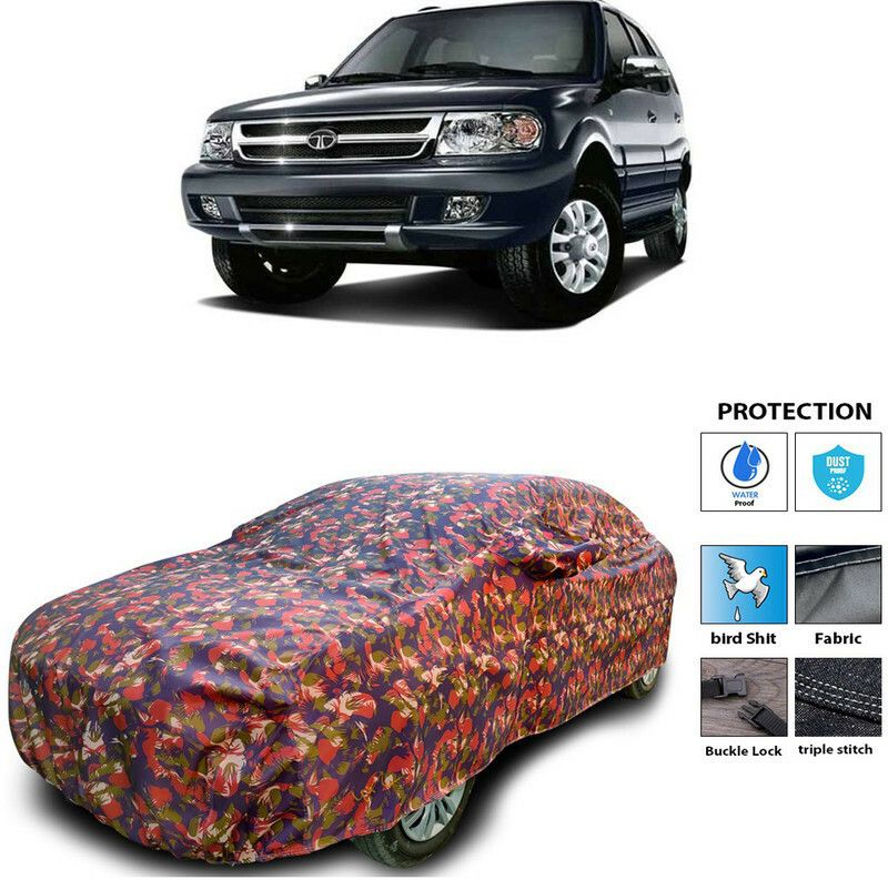 Ascension Car Cover For Tata Safari Dicor (With Mirror Pockets)  (Multicolor)