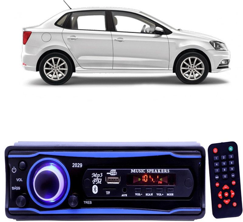 YUNEIK Blue 2029 USB/AUX/SD/BLUETOOTH/FM/MP3 BOOM MASTER STANDARD- Y 603 Car Stereo  (Single Din)