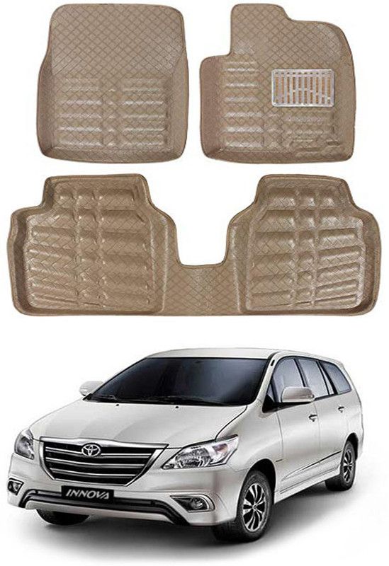 MAGNET Plastic 3D Mat For Toyota Innova  (Beige)