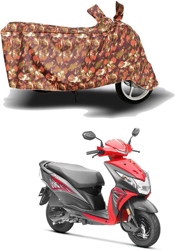 Matchup Two Wheeler Cover for Honda  (Dio, Red)