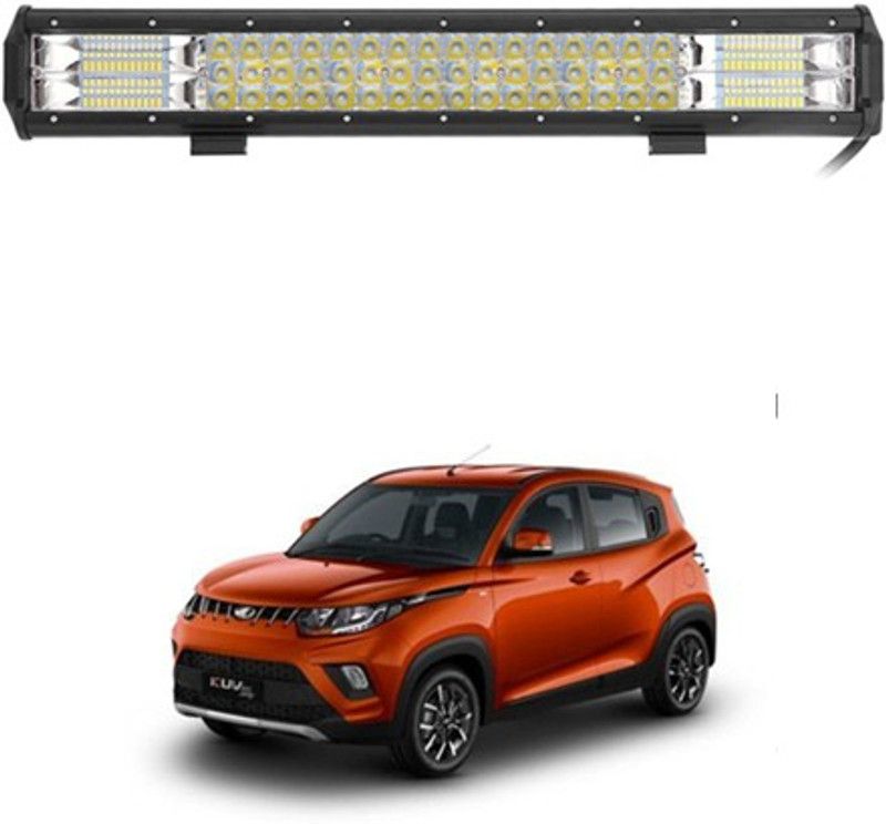 MATIES 288W/12V 52LED Waterproof/High Power Bar Light (Car/Truck) For KUV100 nxt Fog Lamp Car, Truck, Van LED for Mahindra (12 V, 288 W)  (Universal For Car, Pack of 1)
