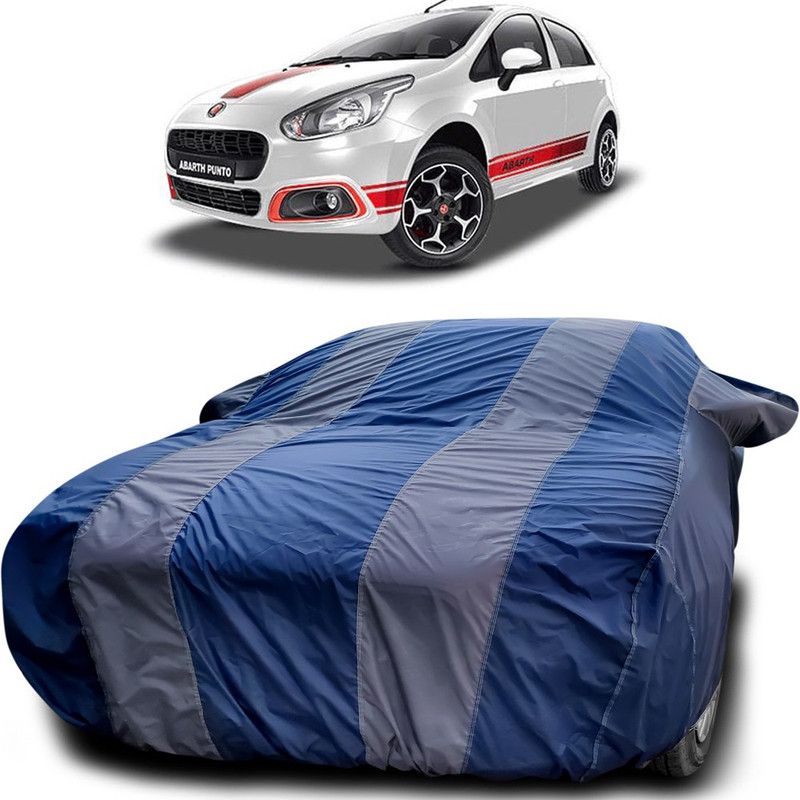 Ascension Car Cover For Fiat Abarth Punto (With Mirror Pockets)  (Blue, Grey)