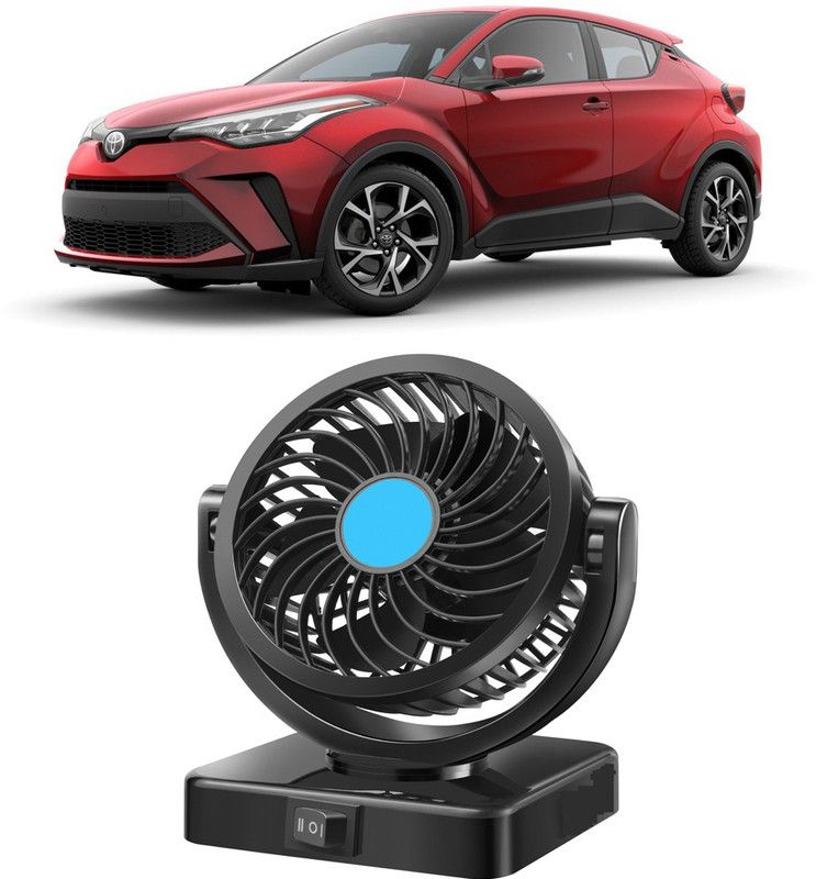 Amulite Cooling Car Fan 360 Degree Rotatable For vehicle-El_ 566 Car Interior Fan  (12 V)