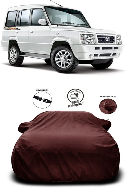 Ascension Car Cover For Tata Sumo (With Mirror Pockets)  (Maroon)