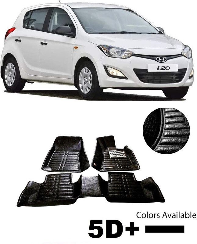 arneja trading company Polyutherine 5D Mat For Hyundai i20  (Black)