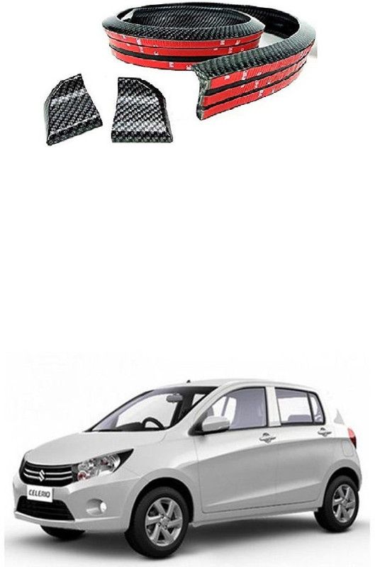 PRTEK Carbon Finish Trimmable Car Spoiler Car Lip Spoiler Universal Fit for Cars 0137 Car Spoiler