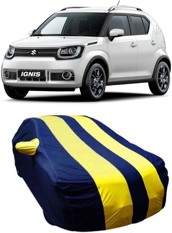 NEXTON Car Cover For Maruti Suzuki Ignis (With Mirror Pockets)  (Blue, Yellow)