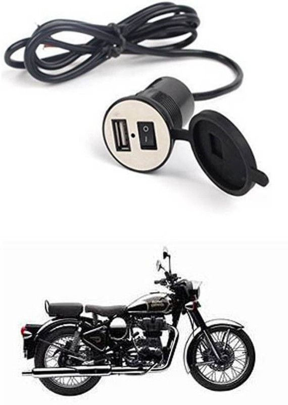 FKOK Bike USB Charger Socket Power Outlet 5V 2 A for Classic Chrome 12 A Bike Mobile Charger