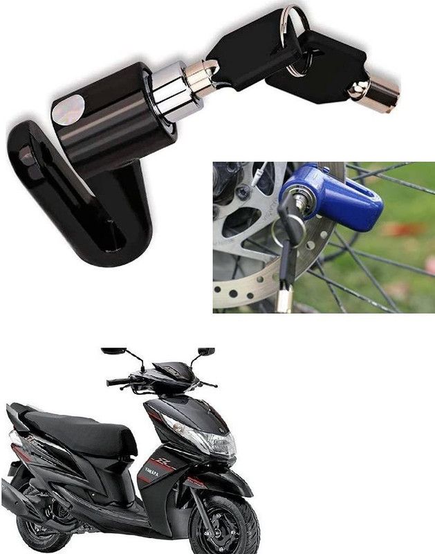AS TRADERS Motorcycle Disc Brake Lock/Disk Lock Security for Yamaha Ray Z Motorcycle Disc Brake Lock/Disk Lock Security for Yamaha Ray Z Disc Lock  (Blue, Black, Red)