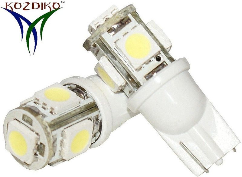 KOZDIKO Pilot Daytime Running Lens 5 SMD T10 for Car Number RMA179 License Plate Light, Parking Light Car LED for Fiat (12 V, 1.2 W)  (Linea, Pack of 2)