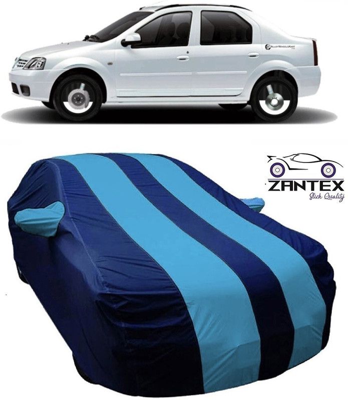 ZANTEX Car Cover For Mahindra Logan Edge (With Mirror Pockets)  (Blue)
