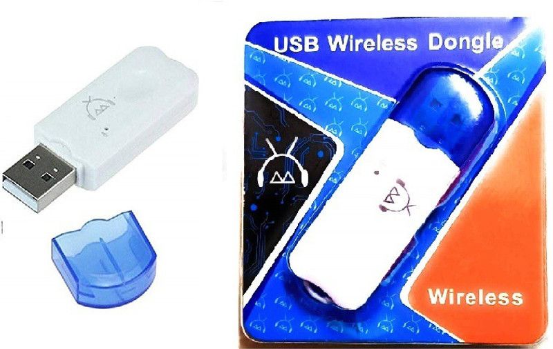 Gabbar v2.1 Car Bluetooth Device with Adapter Dongle  (White, Blue)