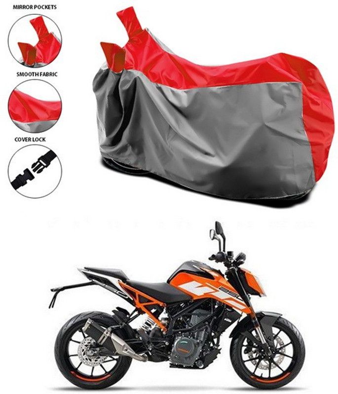 SEBOMGO Waterproof Two Wheeler Cover for KTM  (Red)